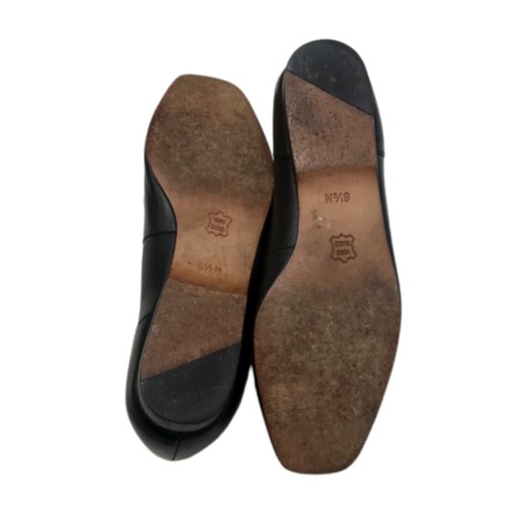 Enzo Angiolini Leather Color Block layered Loafer Flats - Picture 10 of 11